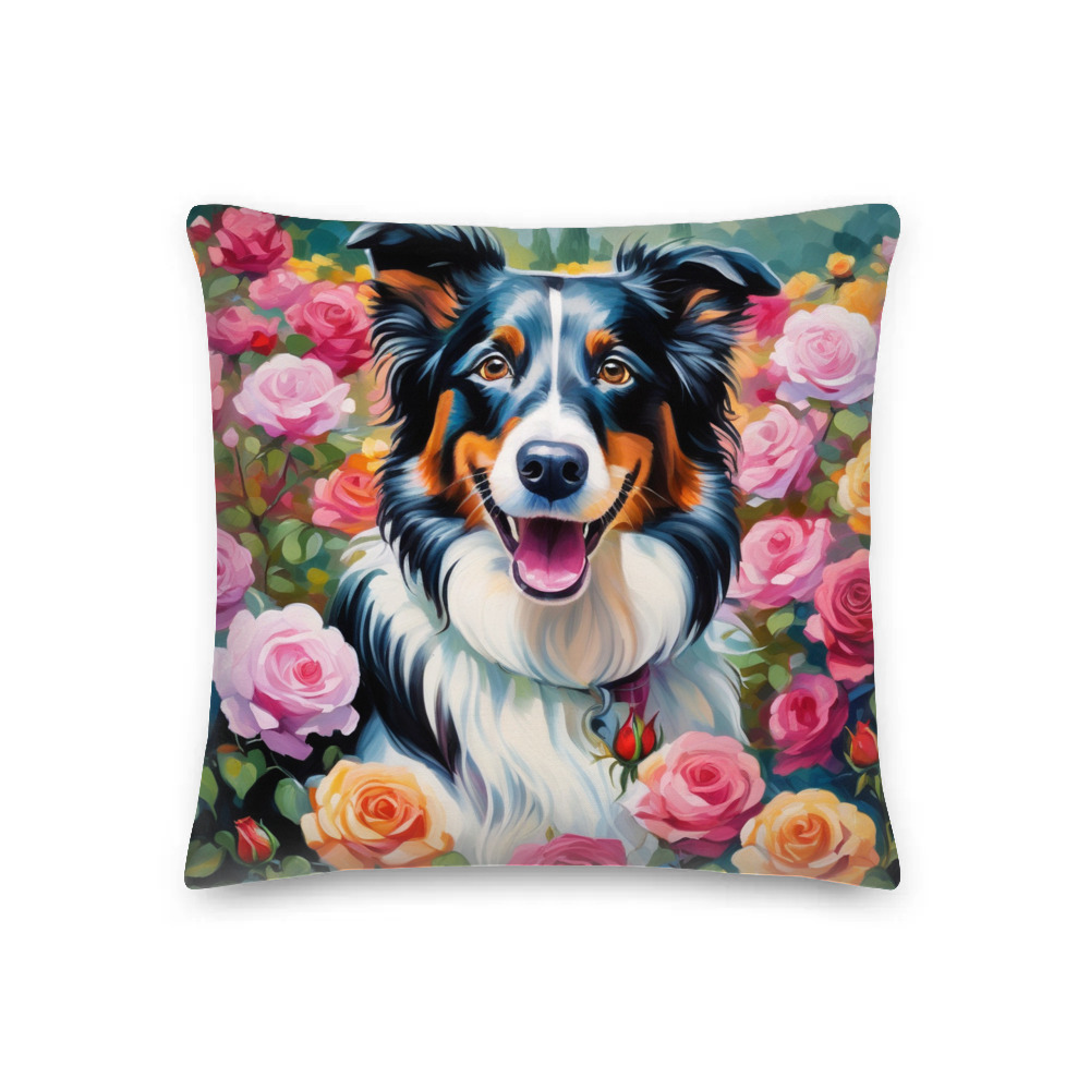 PugMug Custom Border Collie Premium Pillow
