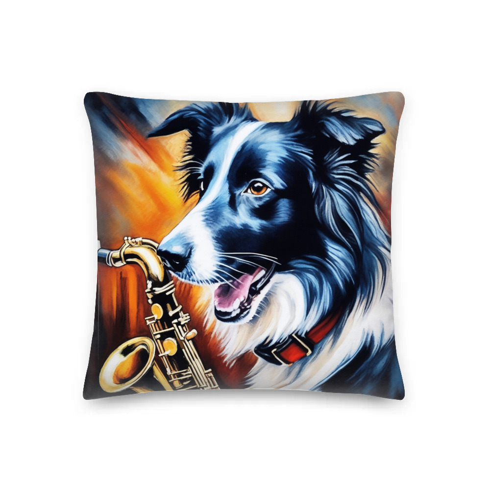 PugMug Custom Border Collie Premium Pillow
