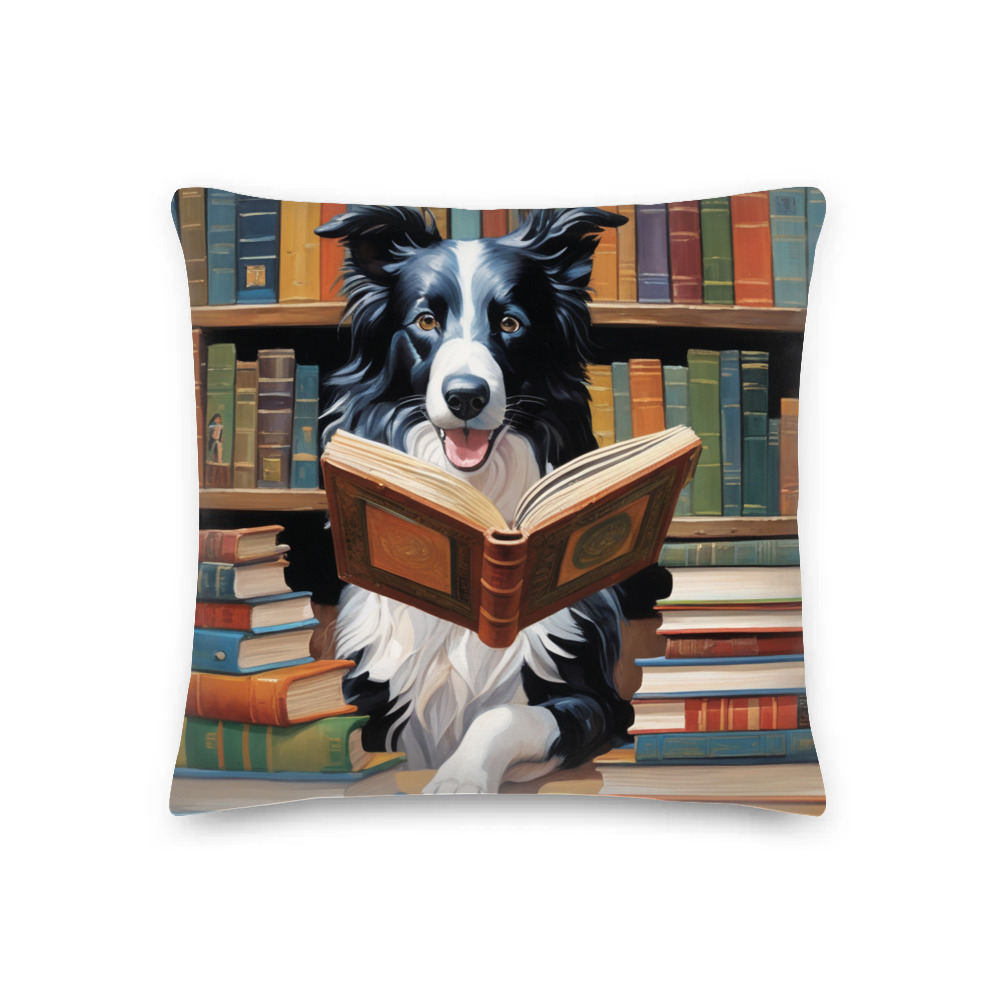 PugMug Custom Border Collie Premium Pillow
