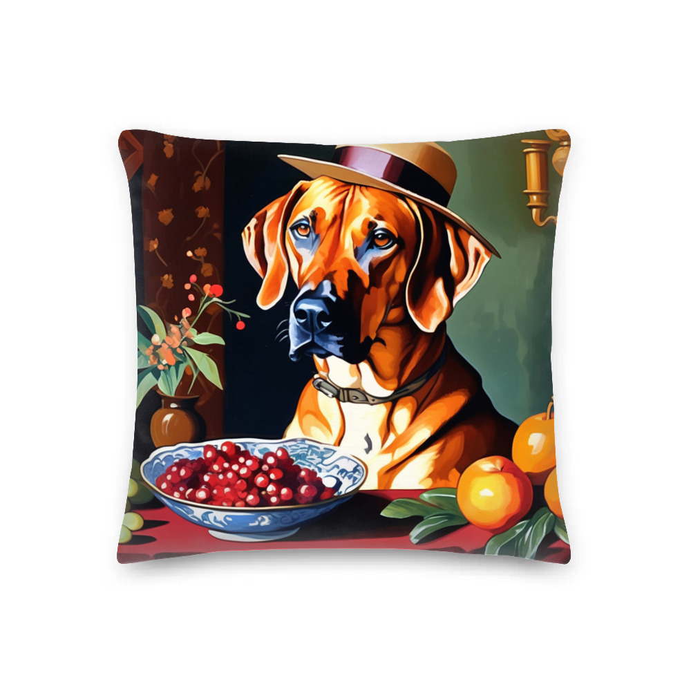 PugMug Custom Rhodesian Ridgeback Premium Pillow