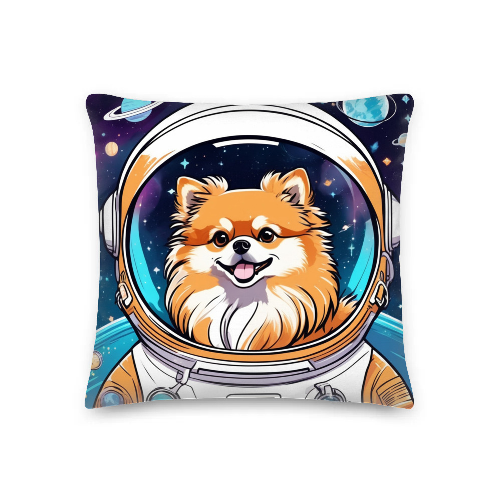 PugMug Custom Tan Pomeranian Premium Pillow