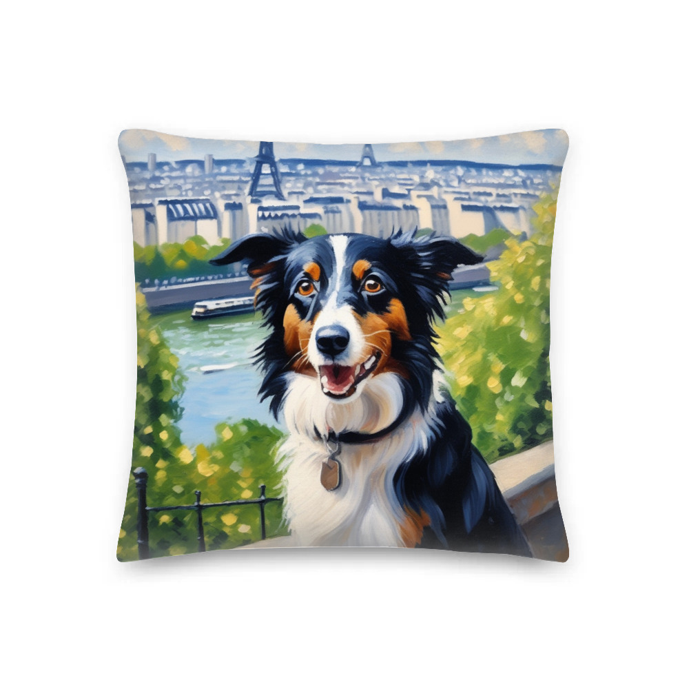 PugMug Custom Border Collie Premium Pillow