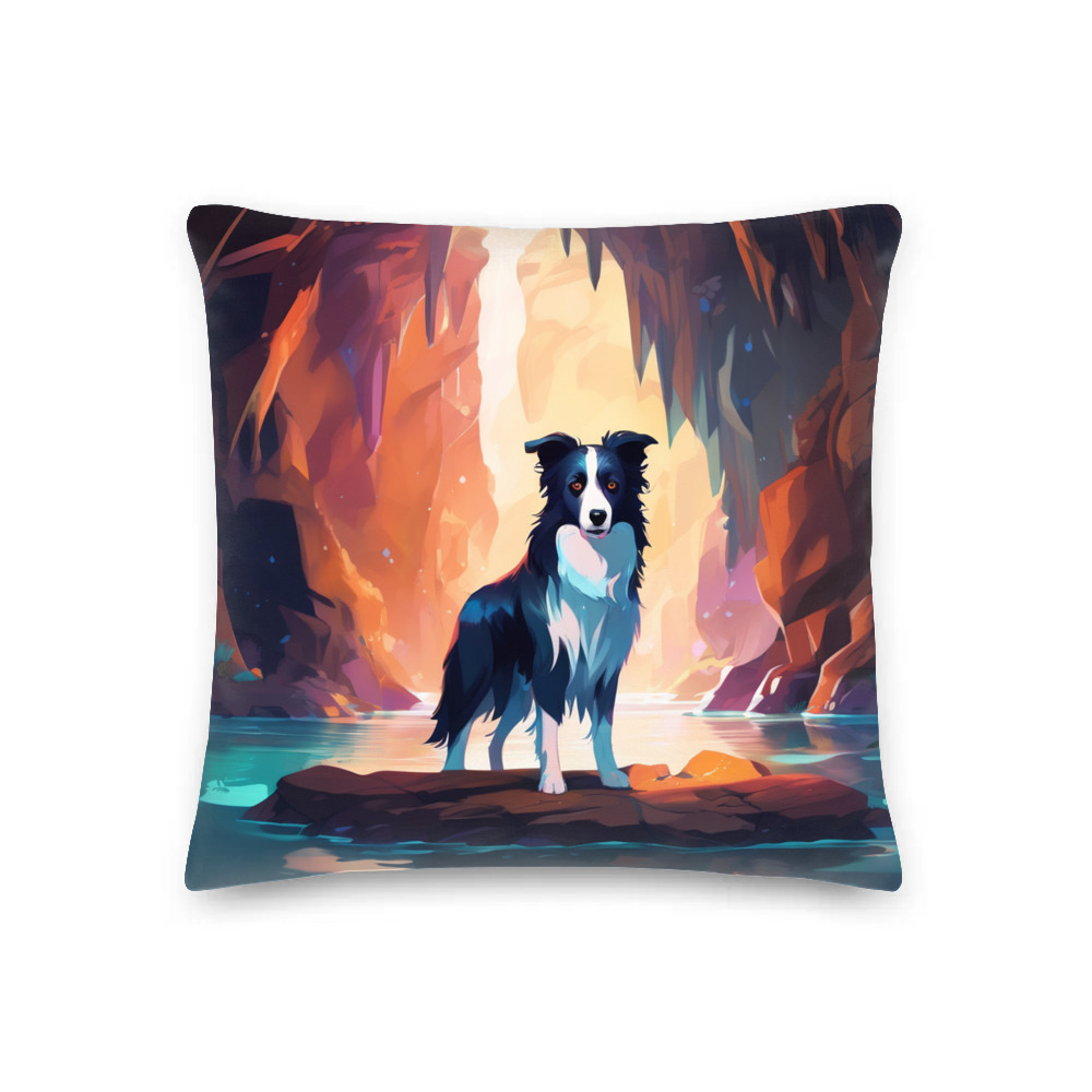PugMug Custom Border Collie Premium Pillow
