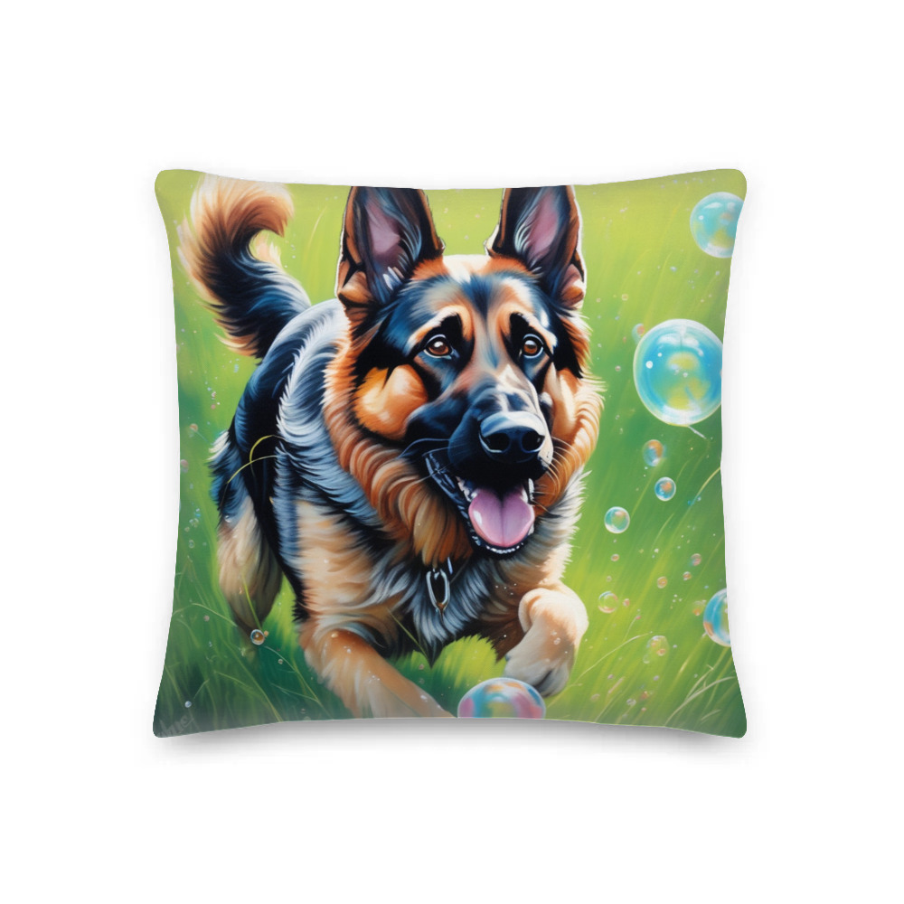 PugMug Custom German Shepherd Dog Premium Pillow