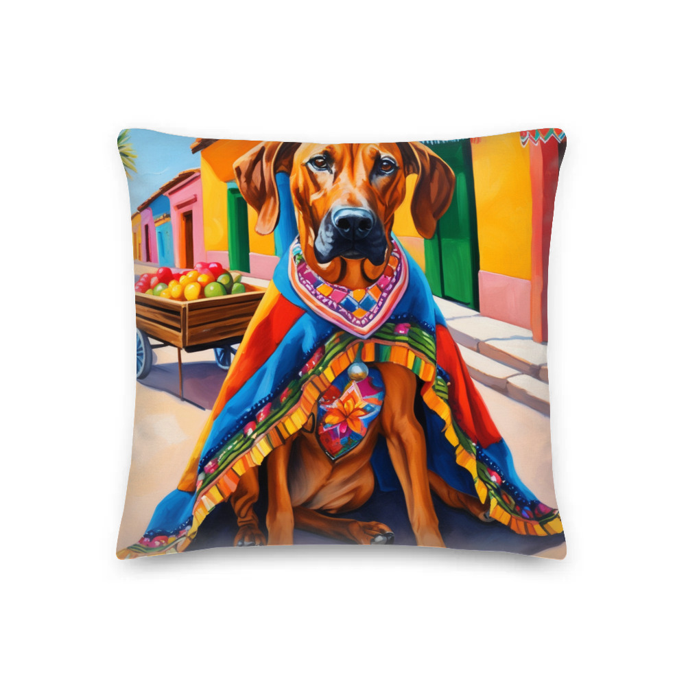 PugMug Custom Rhodesian Ridgeback Premium Pillow