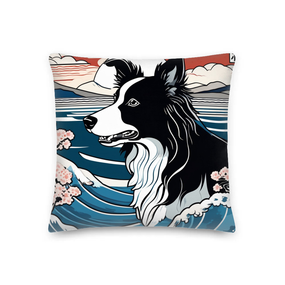 PugMug Custom Border Collie Premium Pillow