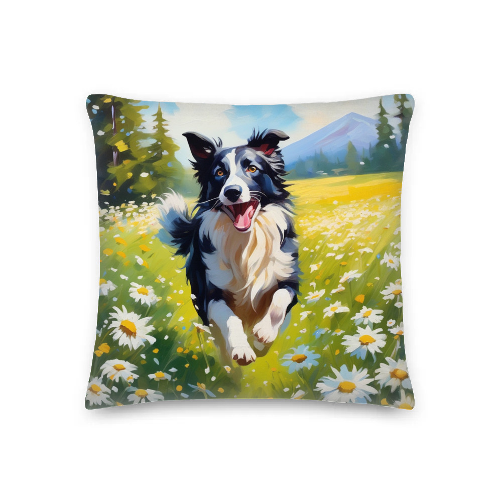 PugMug Custom Border Collie Premium Pillow