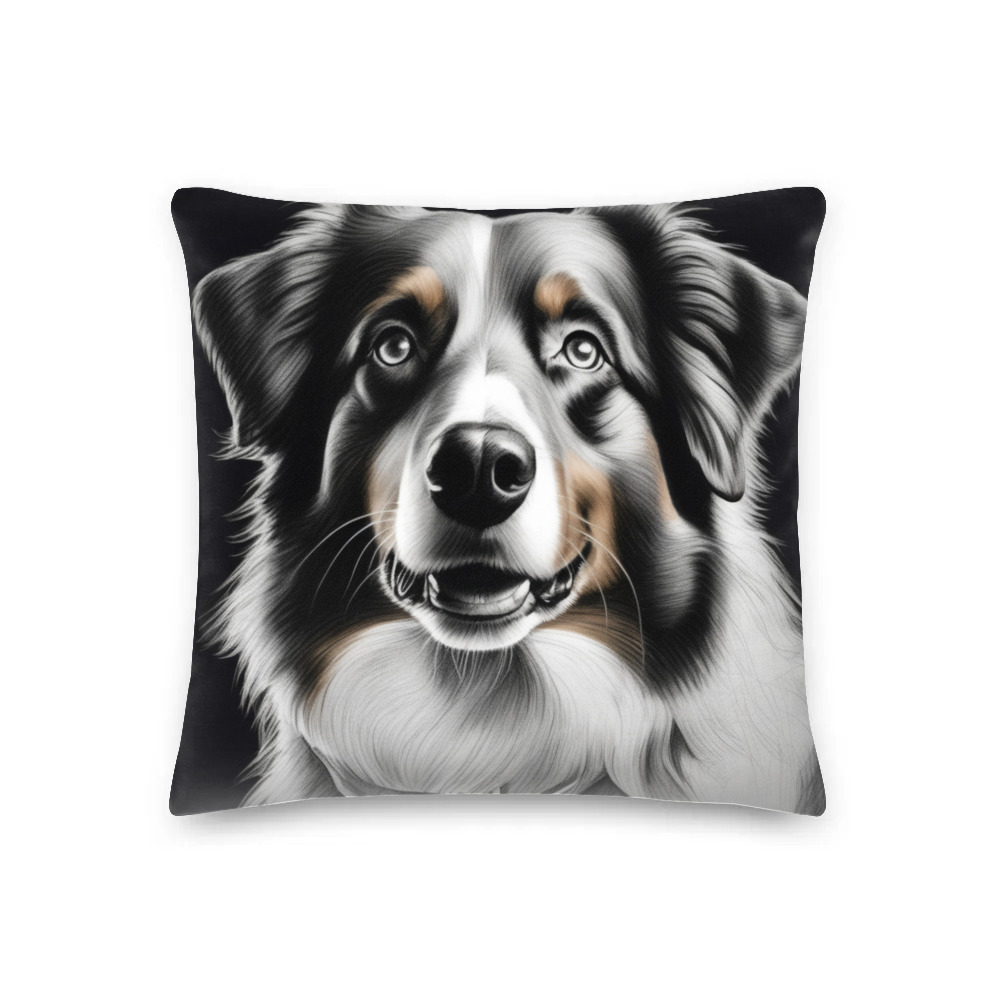 PugMug Custom Australian Shepherd Dog Premium Pillow