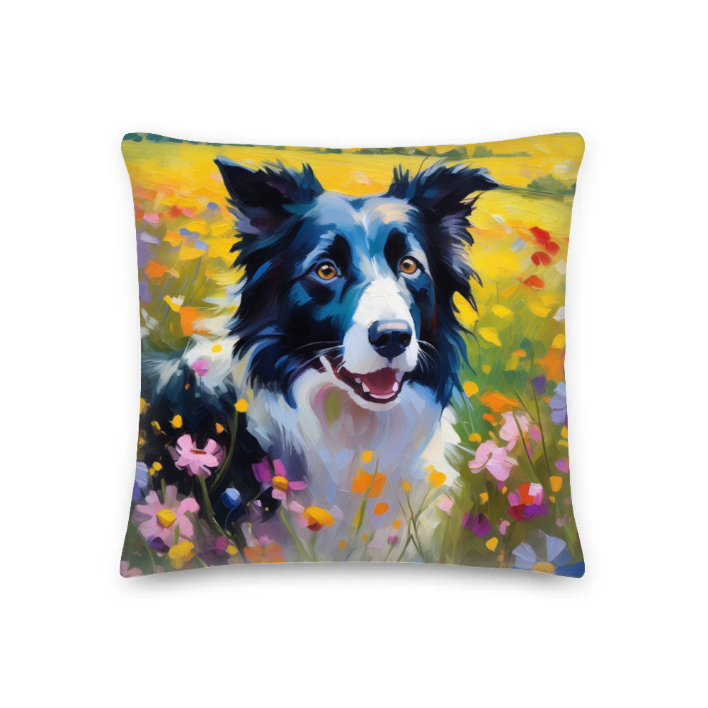 PugMug Custom Border Collie Premium Pillow