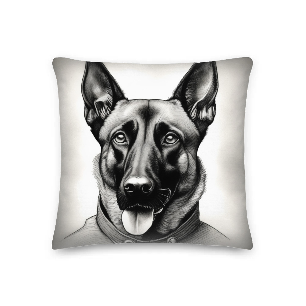 PugMug Custom Belgian Malinois Premium Pillow