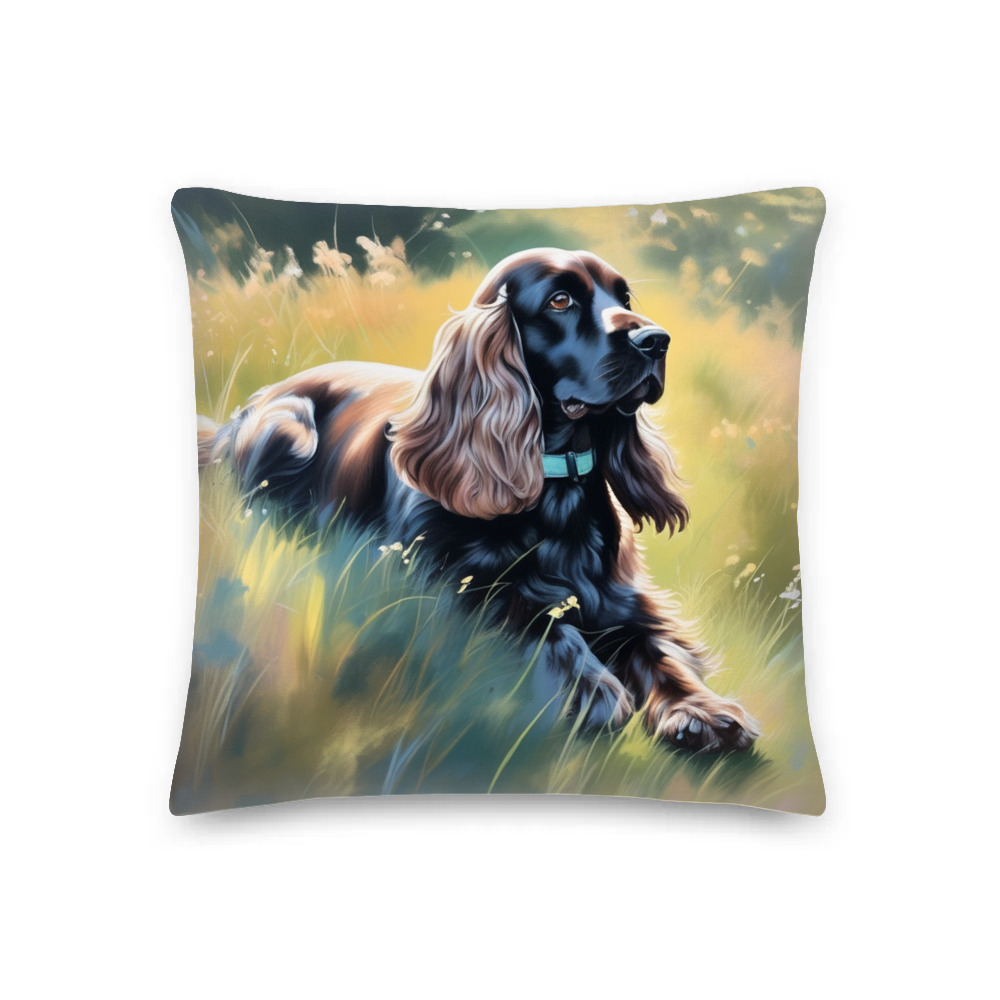 PugMug Custom Cocker Spaniel Premium Pillow