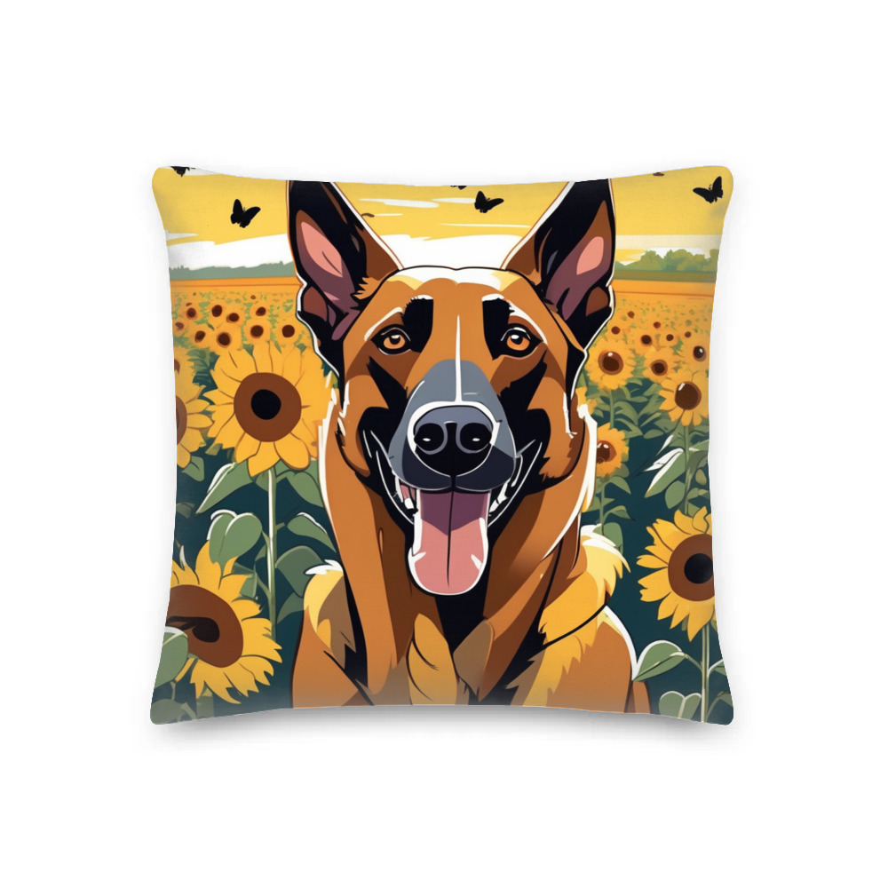 PugMug Custom Belgian Malinois Premium Pillow
