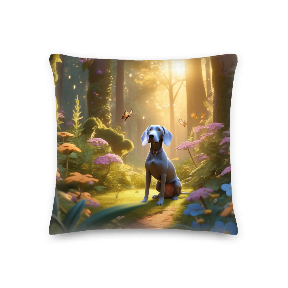 PugMug Custom Weimaraner Premium Pillow