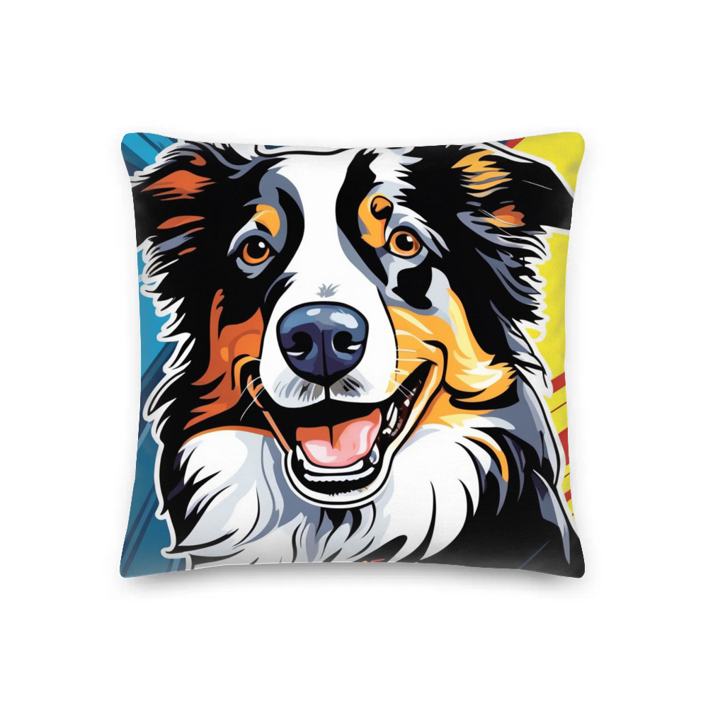 PugMug Custom Border Collie Premium Pillow