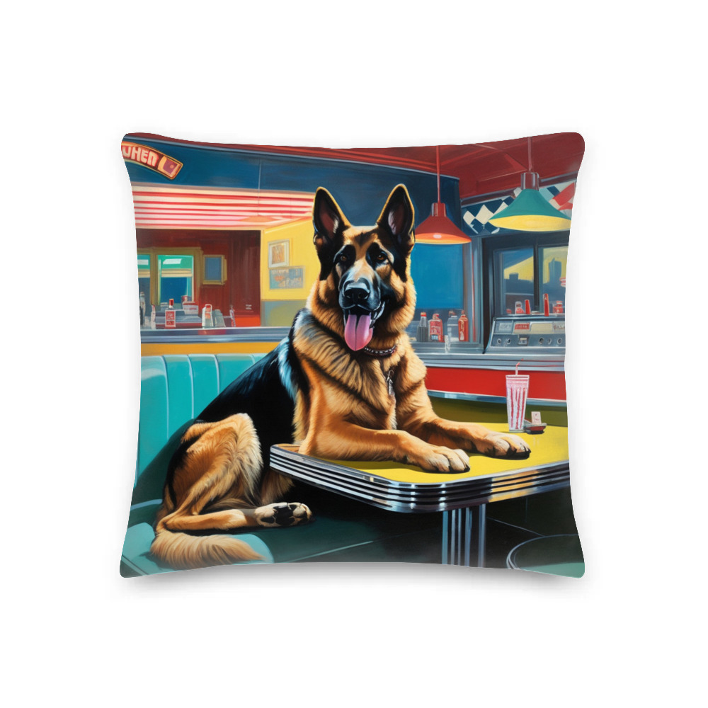 PugMug Custom German Shepherd Dog Premium Pillow