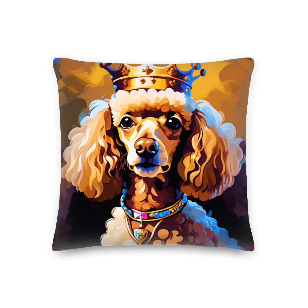 PugMug Custom Tan Poodle Premium Pillow
