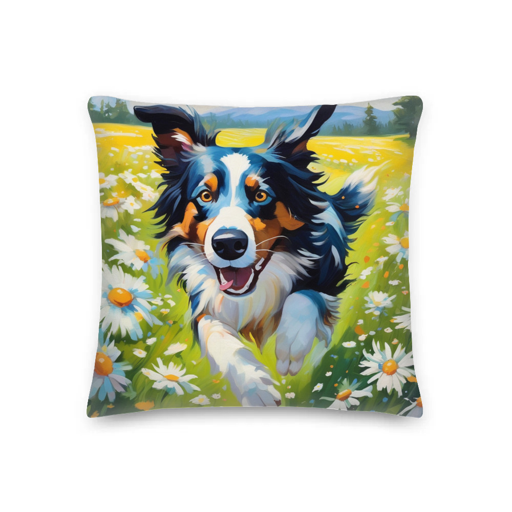 PugMug Custom Border Collie Premium Pillow