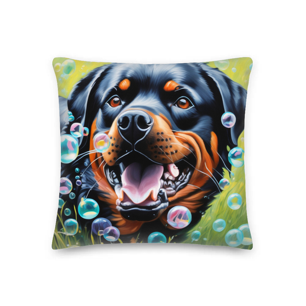 PugMug Custom Rottweiler Premium Pillow
