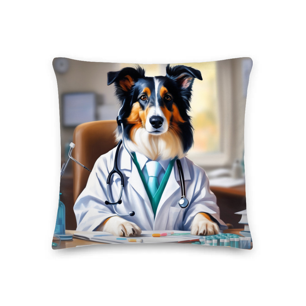 PugMug Custom Collie Premium Pillow