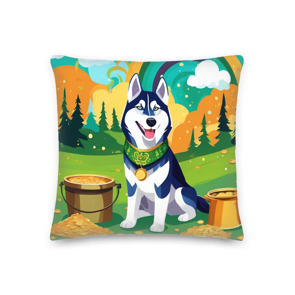 PugMug Custom Siberian Husky Premium Pillow