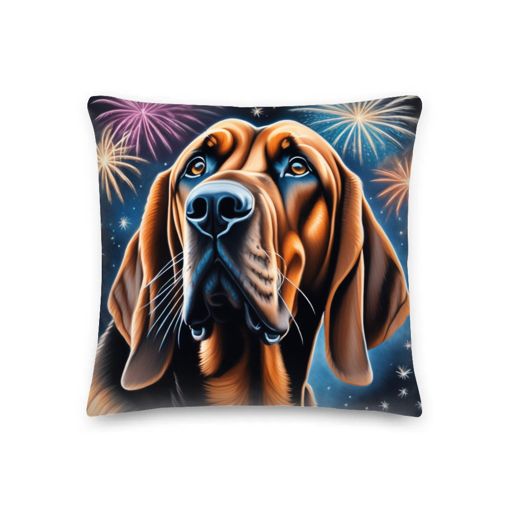 PugMug Custom Bloodhound Premium Pillow