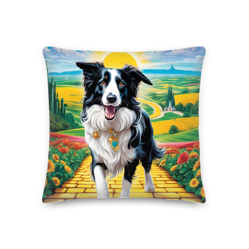 PugMug Custom Border Collie Premium Pillow