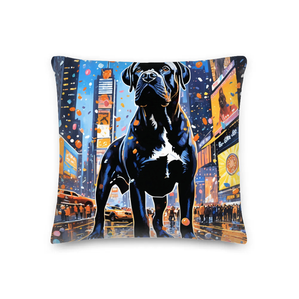 PugMug Custom Cane Corso Premium Pillow