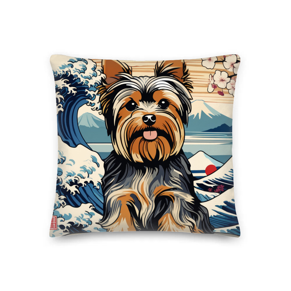 PugMug Custom Yorkshire Terrier Premium Pillow
