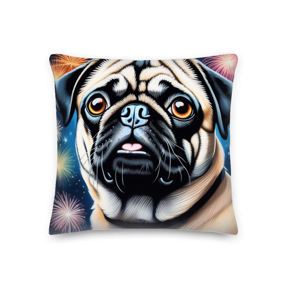 PugMug Custom Pug Premium Pillow