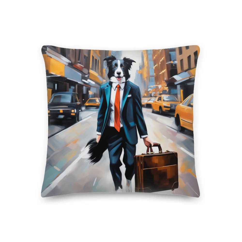 PugMug Custom Border Collie Premium Pillow