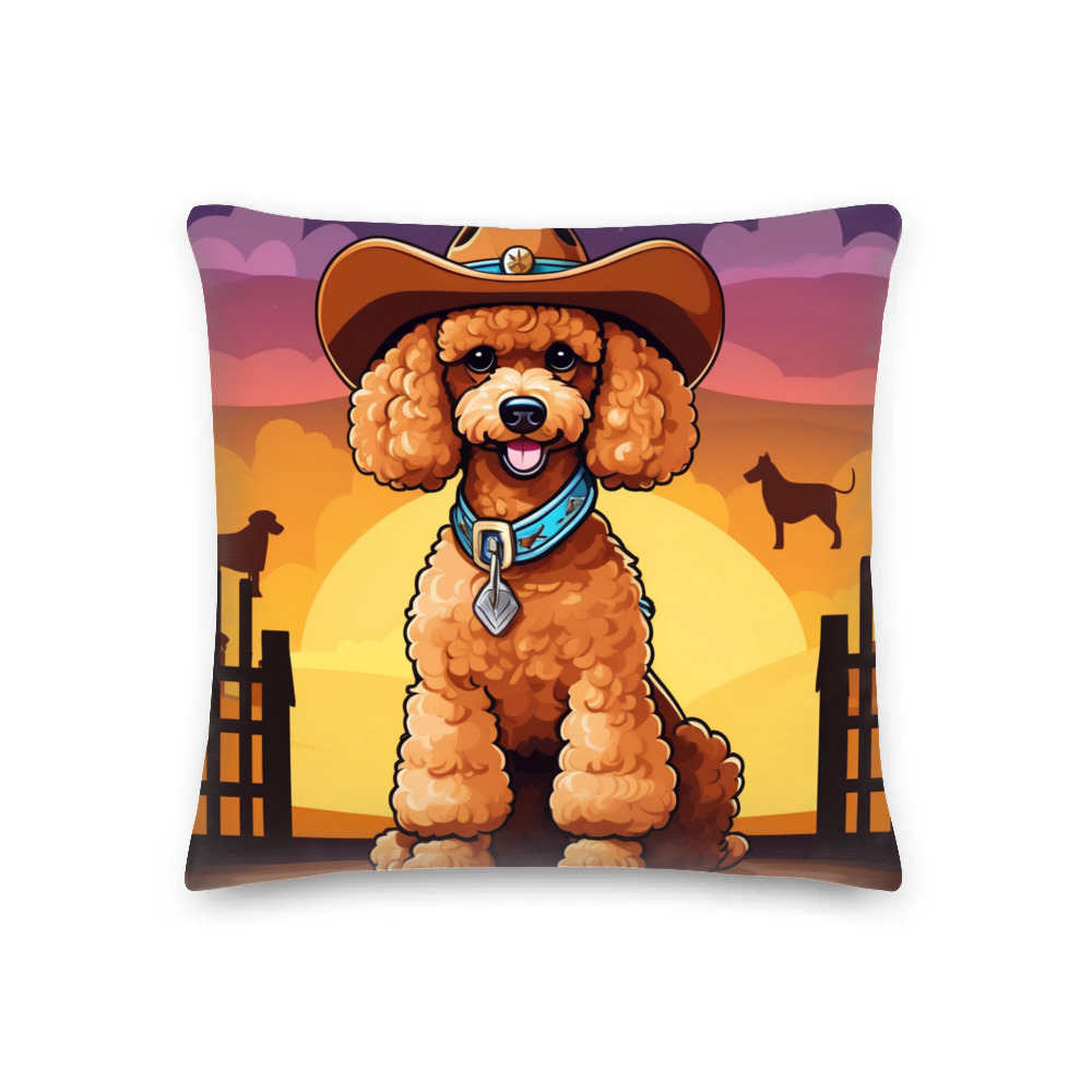 PugMug Custom Tan Poodle Premium Pillow