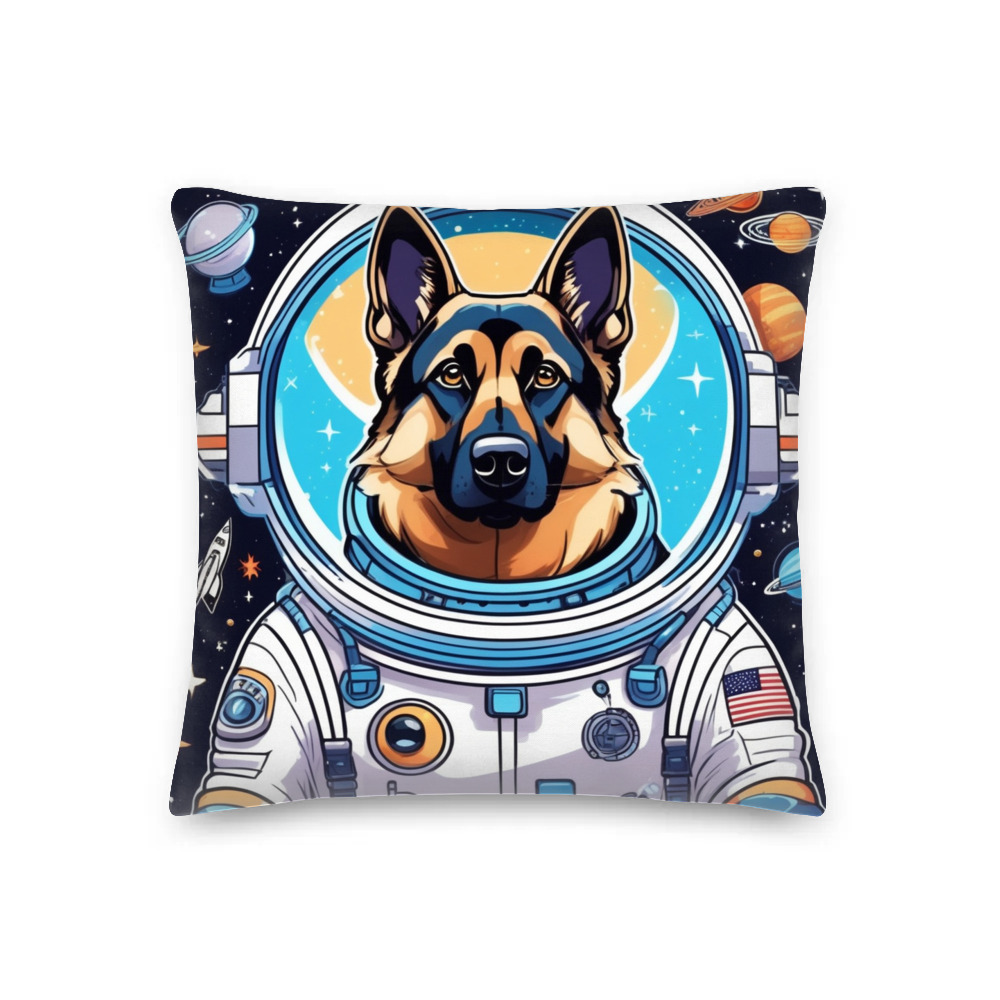 PugMug Custom German Shepherd Dog Premium Pillow