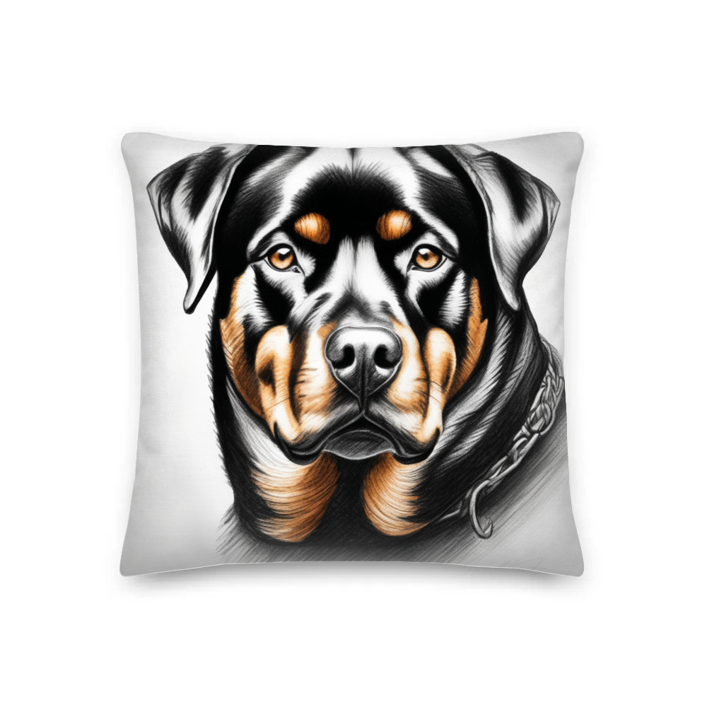 PugMug Custom Rottweiler Premium Pillow