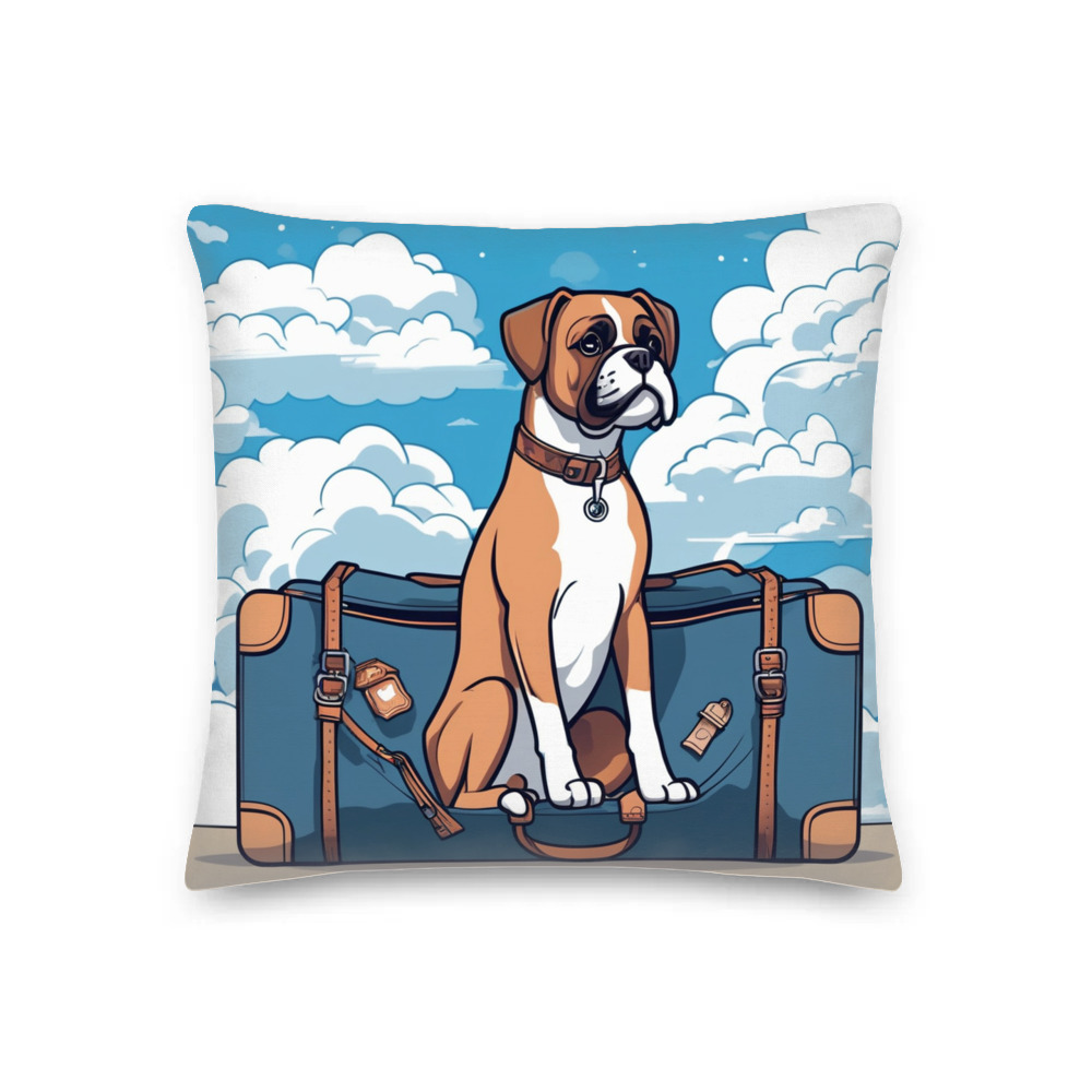 PugMug Custom Boxer Dog Premium Pillow