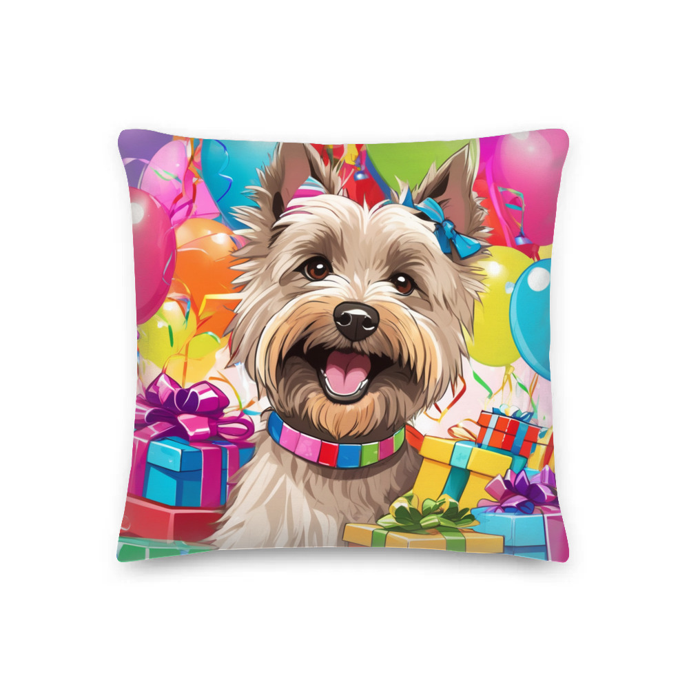 PugMug Custom Cairn Terrier Premium Pillow