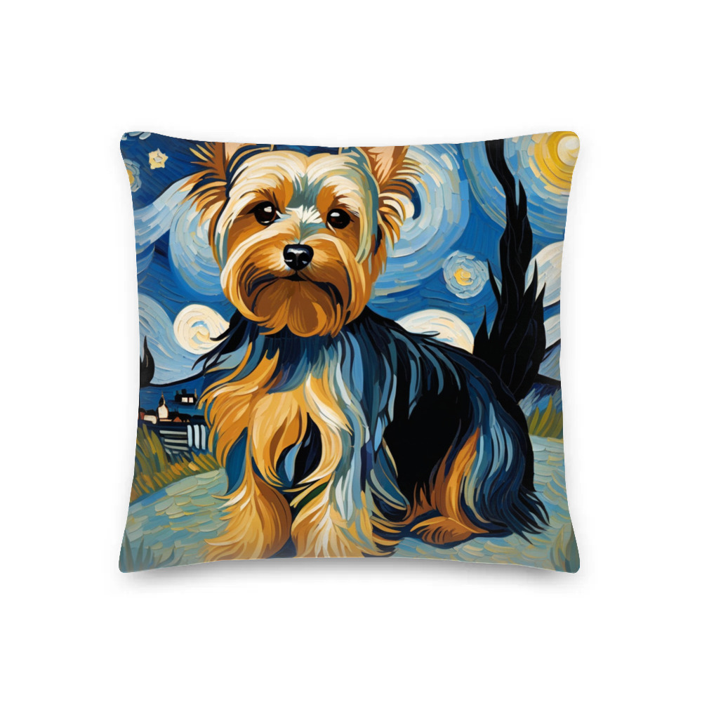 PugMug Custom Yorkshire Terrier Premium Pillow