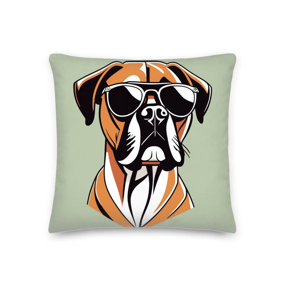 PugMug Custom Boxer Dog Premium Pillow