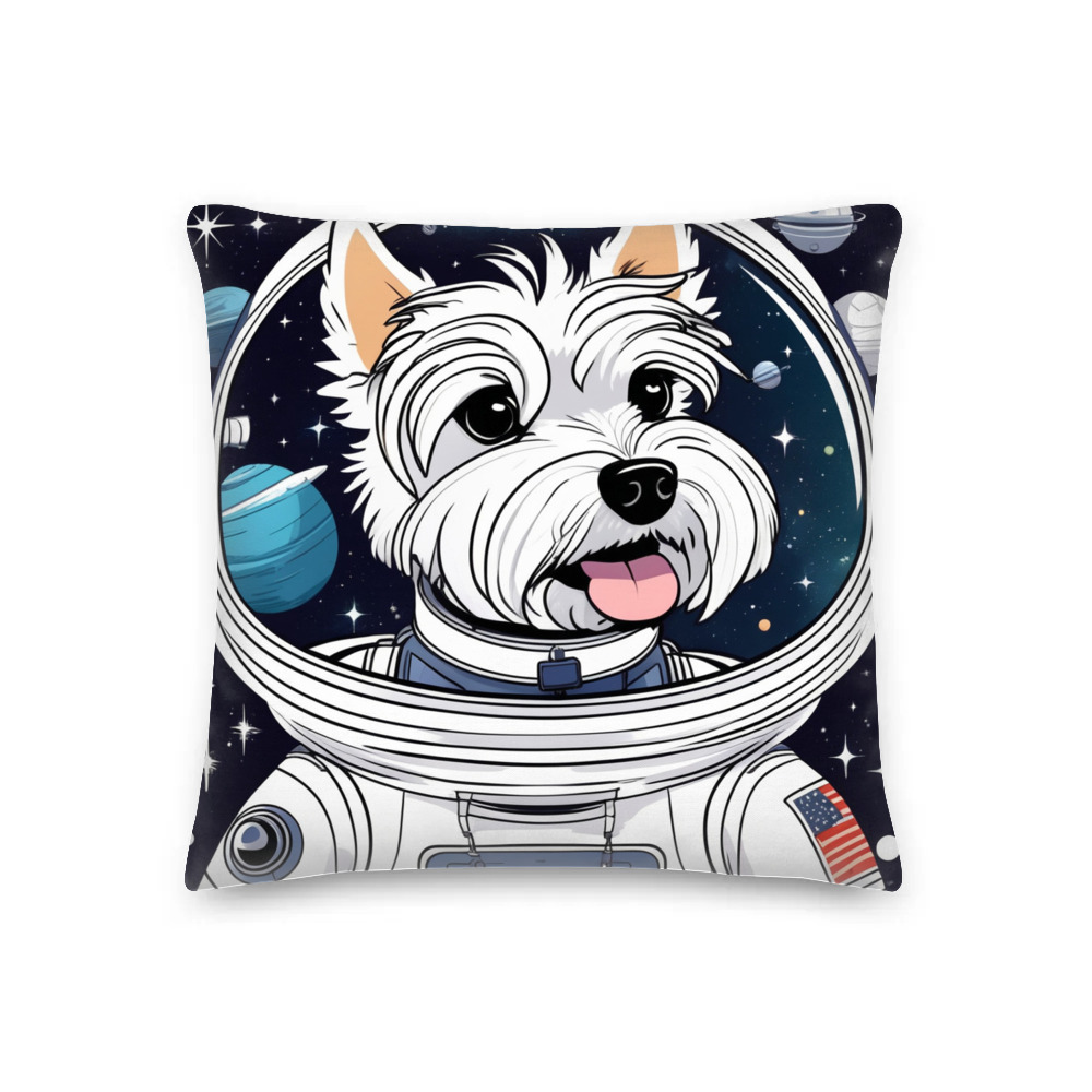 PugMug Custom West Highland White Terrier Premium Pillow