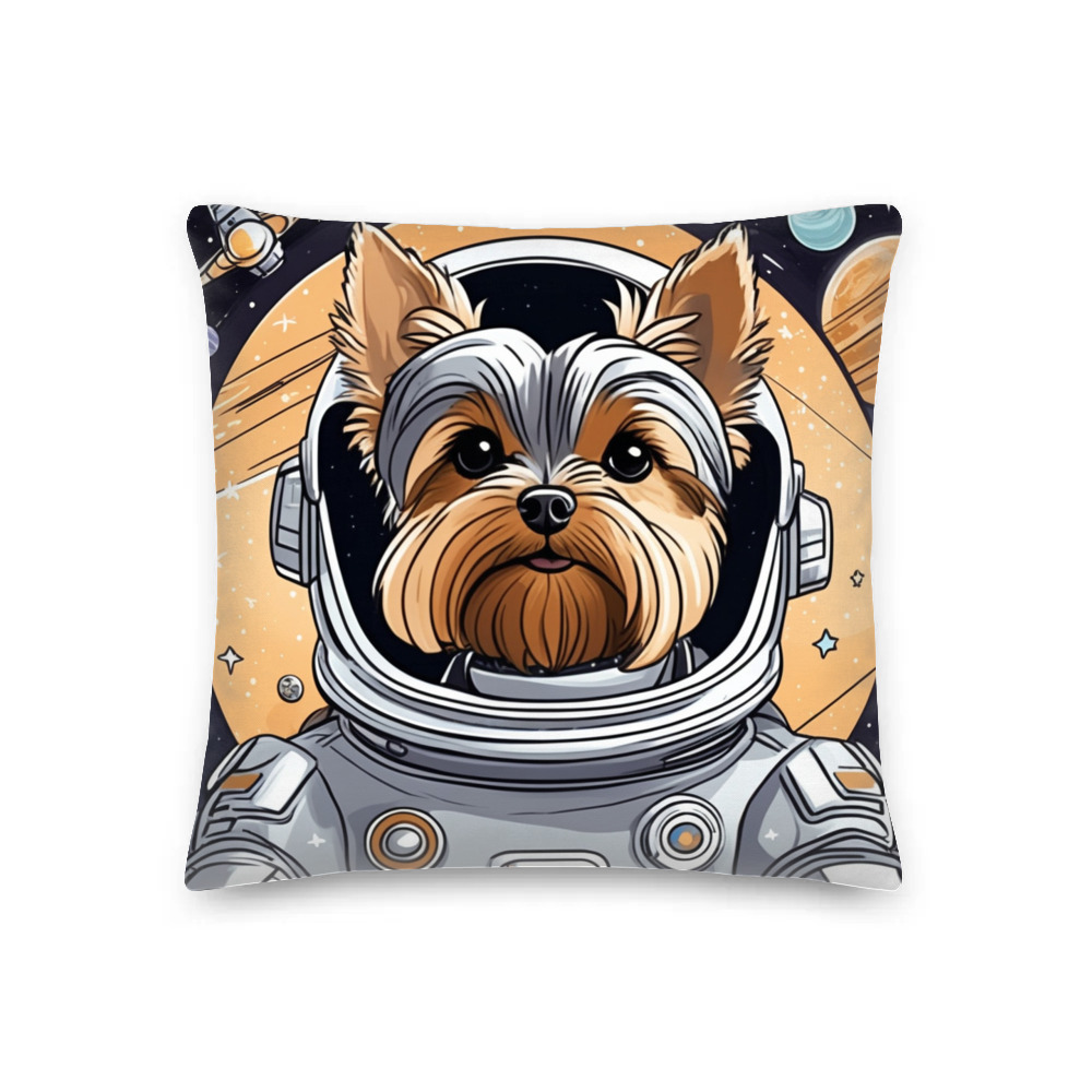 PugMug Custom Yorkshire Terrier Premium Pillow