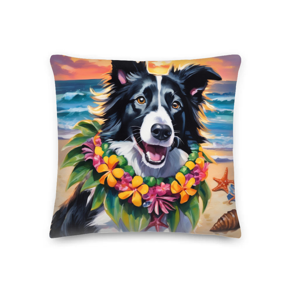 PugMug Custom Border Collie Premium Pillow