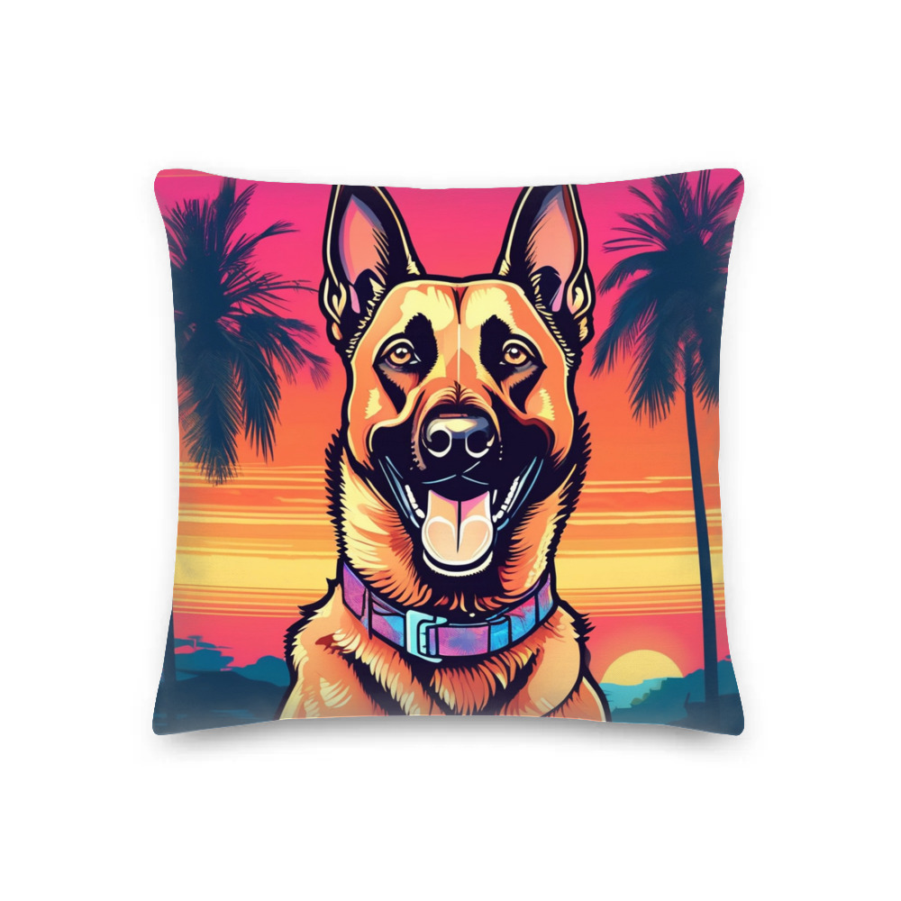 PugMug Custom Belgian Malinois Premium Pillow