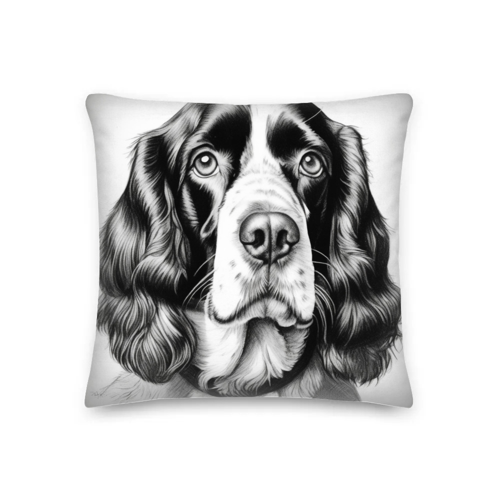 PugMug Custom English Springer Spaniel Premium Pillow