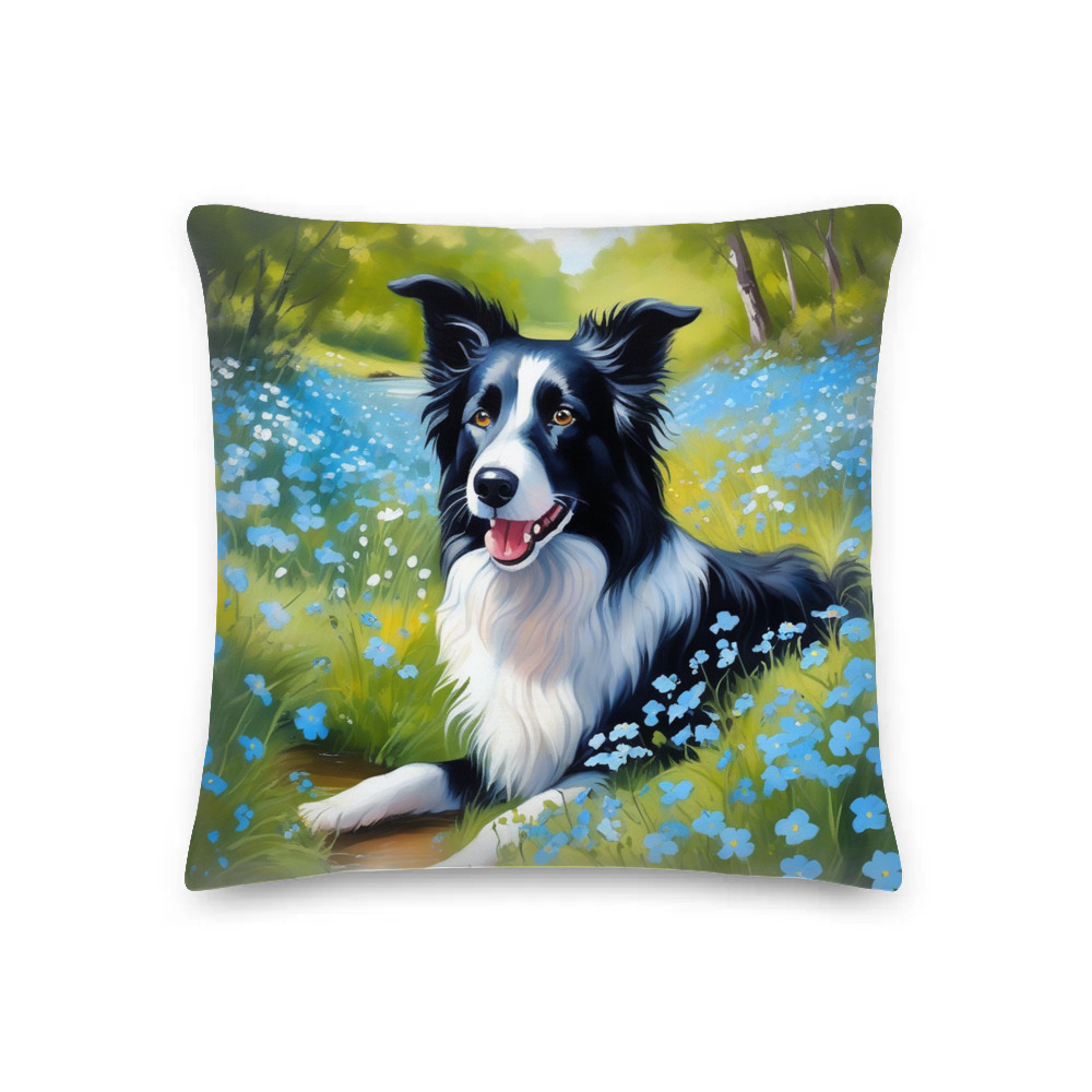 PugMug Custom Border Collie Premium Pillow