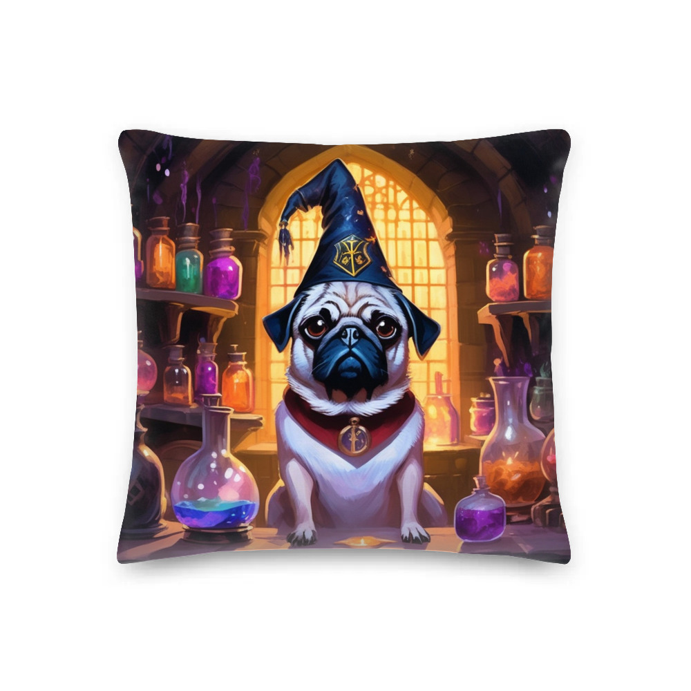 PugMug Custom Pug Premium Pillow