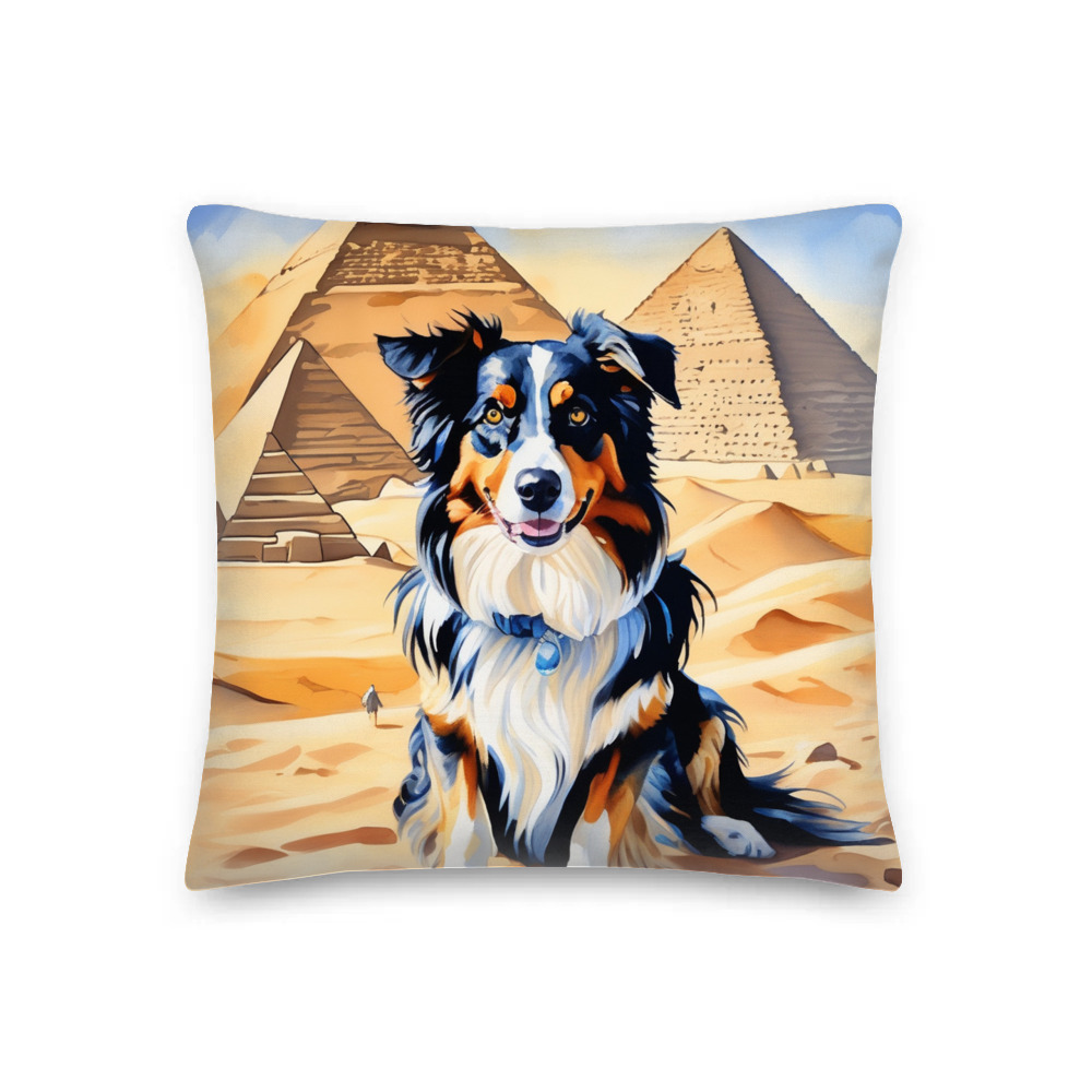 PugMug Custom Miniature American Shepherd Premium Pillow
