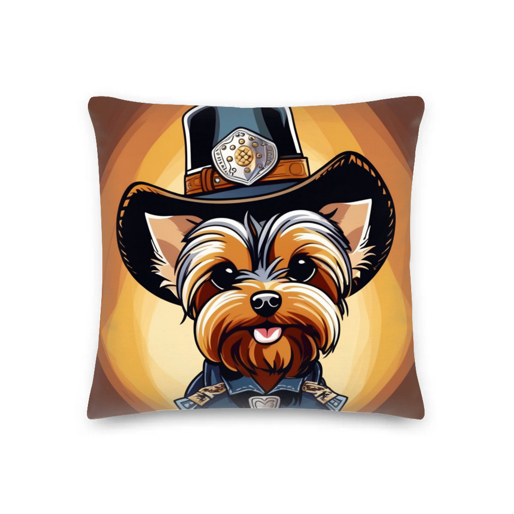 PugMug Custom Yorkshire Terrier Premium Pillow