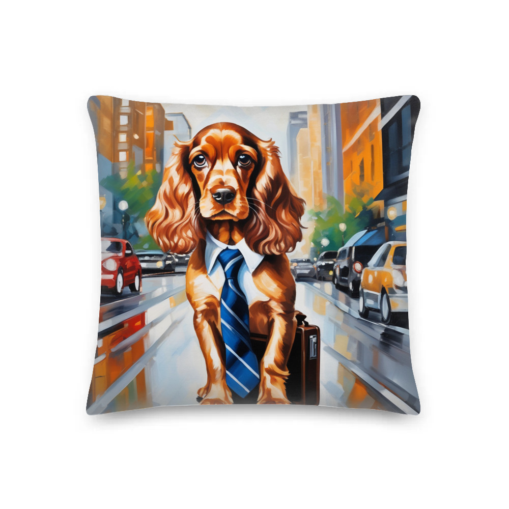 PugMug Custom English Cocker Spaniel Premium Pillow