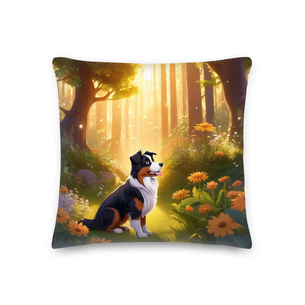 PugMug Custom Australian Shepherd Dog Premium Pillow