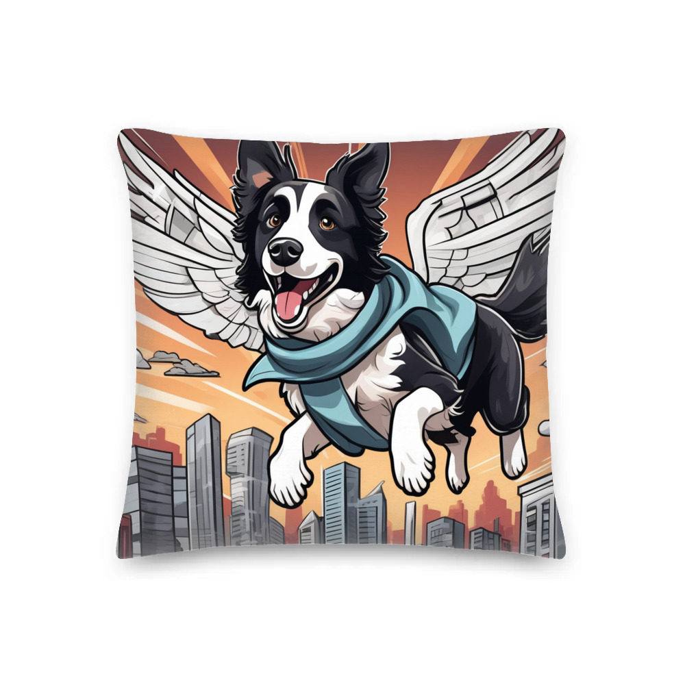 PugMug Custom Border Collie Premium Pillow
