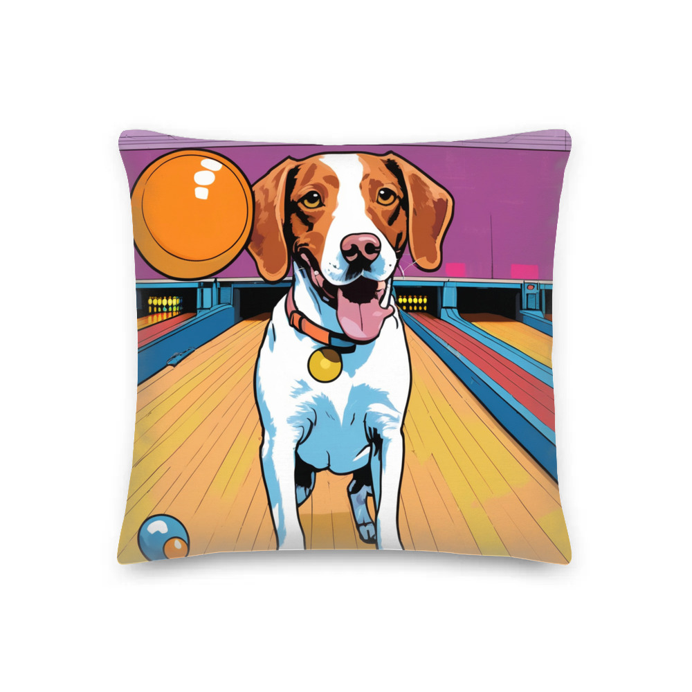PugMug Custom Brittany Dog Premium Pillow